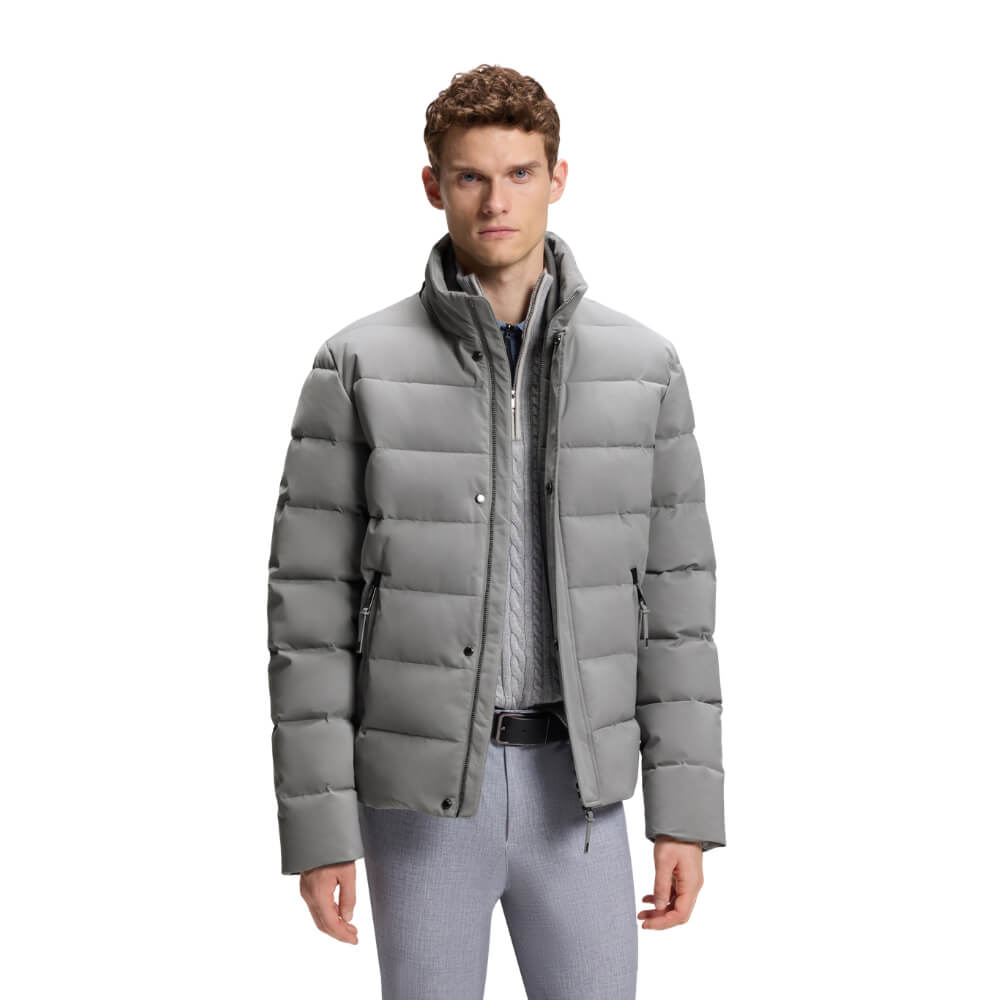 BOSS Equestrian HW 2026 Jamie Pufferjacke Velvet Herren - sharkskin, Größe L