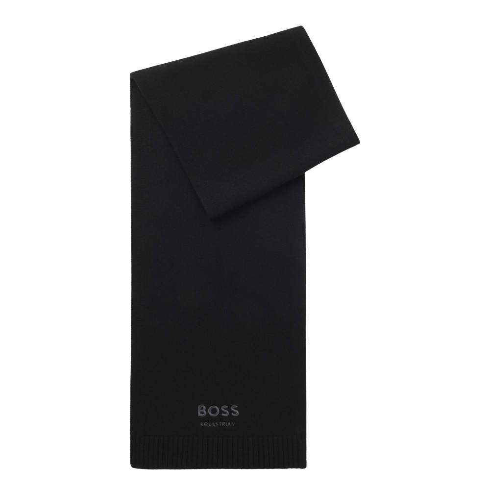 BOSS Equestrian HW 2026 Russel Strickschal - black
