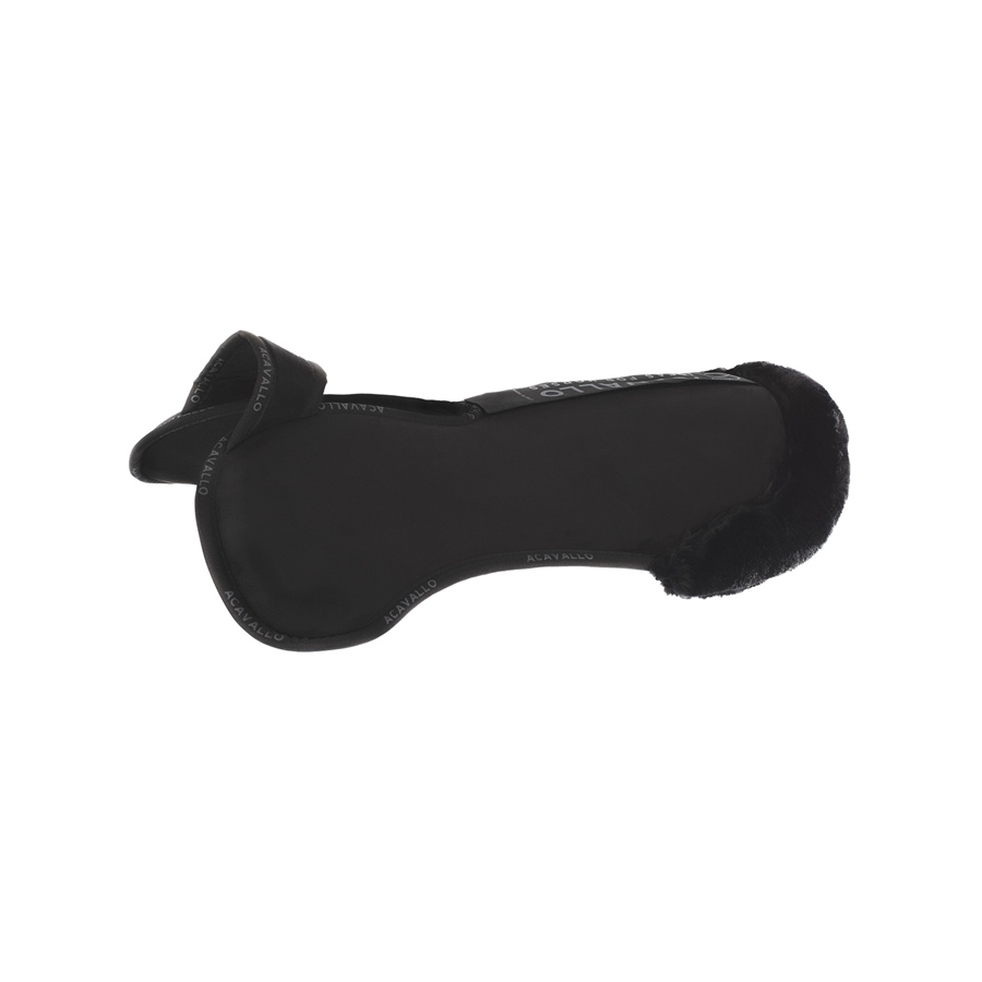 Acavallo Widerristfreies Konfigurations-Taschenpad Ecowool Front Riser - black/black