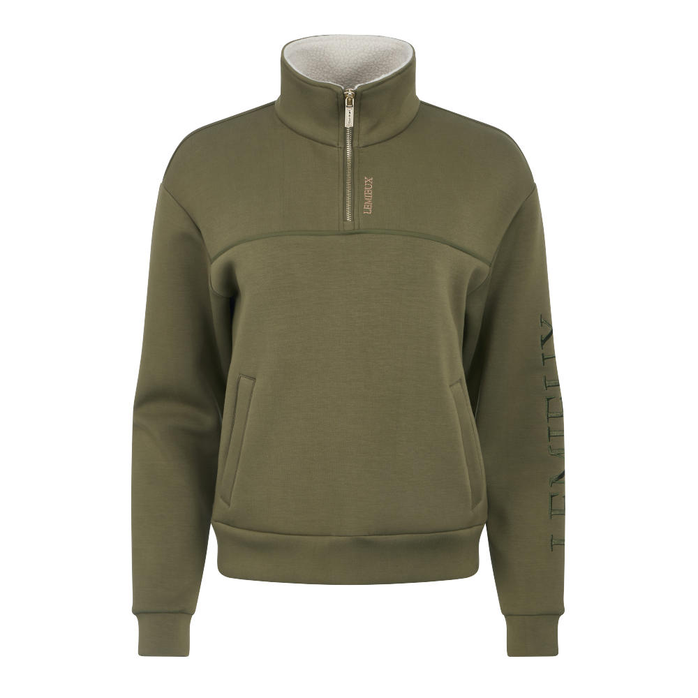 LeMieux HW 2026 Scarlet Quarter Zip Pullover Damen - willow green, Größe 40