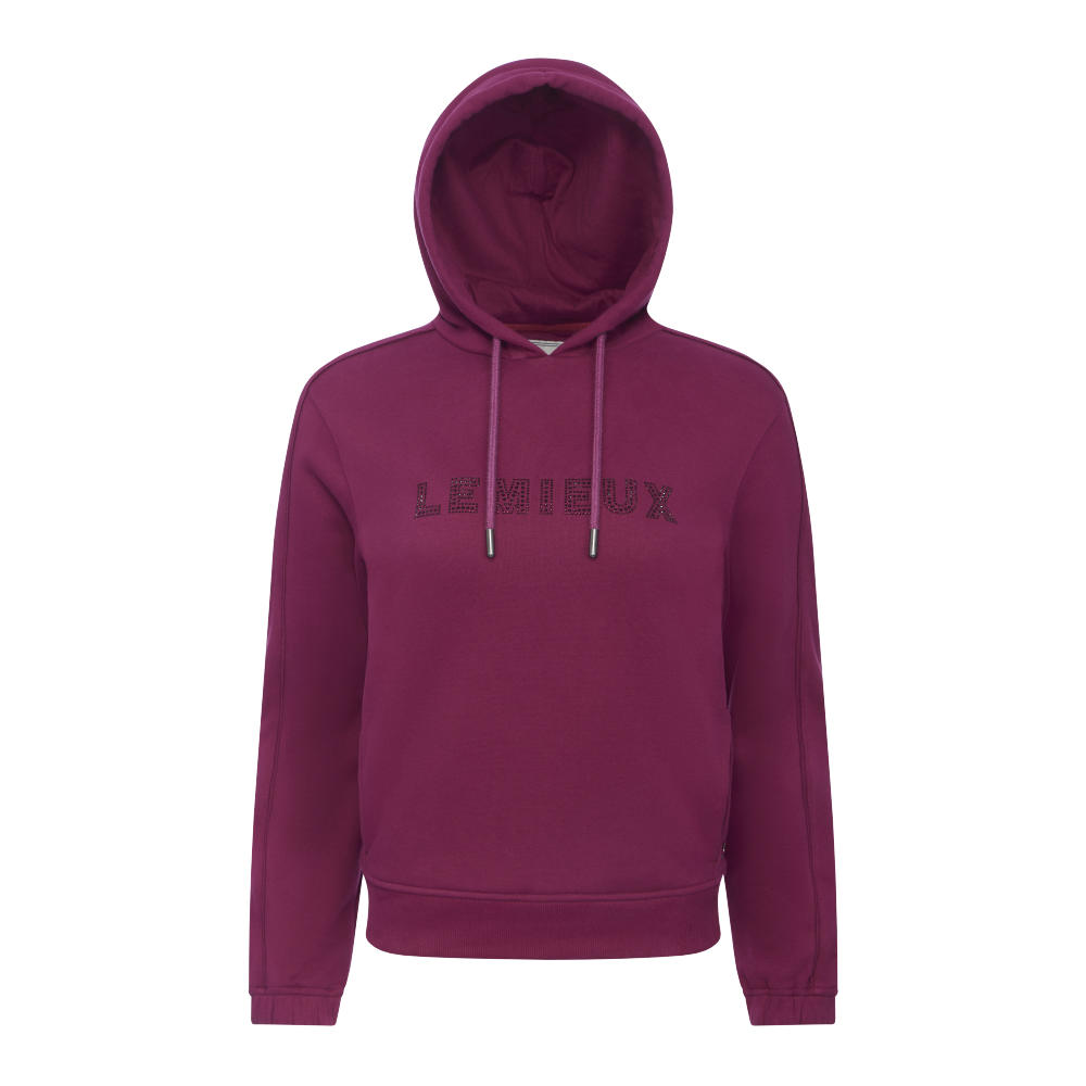 LeMieux HW 2026 Eden Glitzer-Hoodie Damen - blackberry, Größe 38