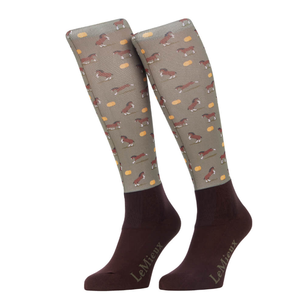 LeMieux HW 2026 Footsie Socken - clydesdale/willow, Größe S