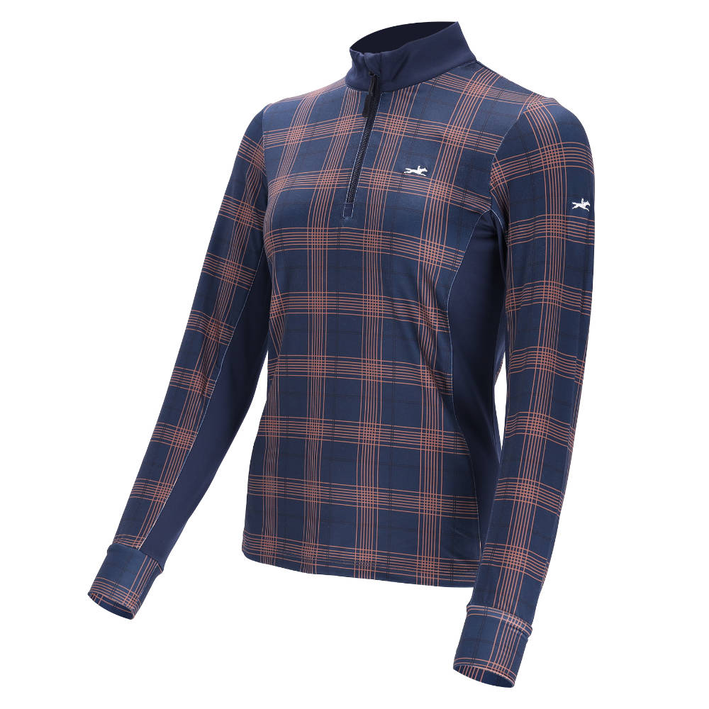 Schockemöhle HW 2026 Trainingsshirt SPXandra Damen - navy check, Größe M