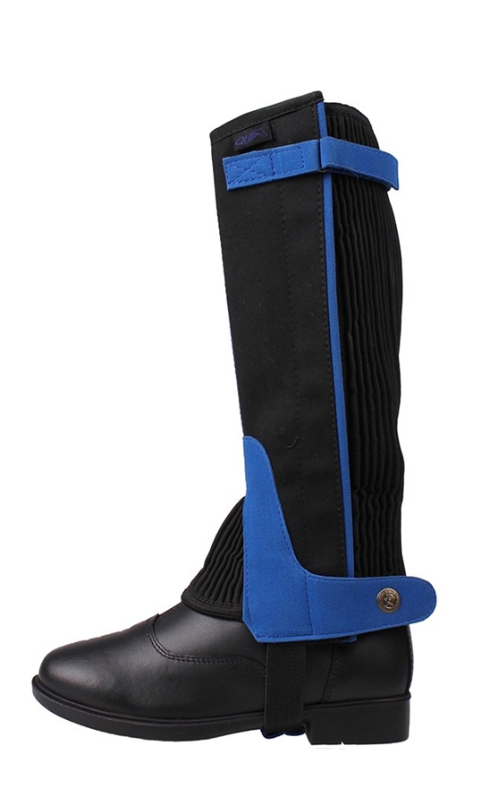 QHP Suede Chap Kinder - kobalt, Größe 8