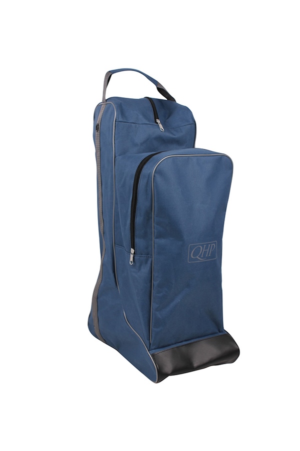 QHP Combi Reitstiefel-Helmtasche - navy