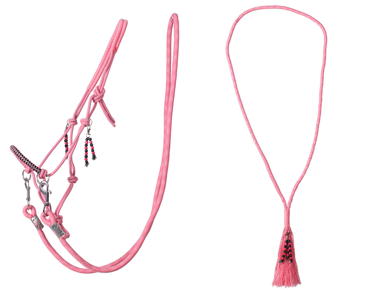 QHP Liberty Knotenhalfter Kombi - flamingo-pink, Größe SH