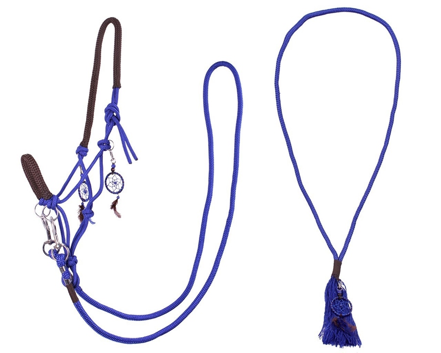 QHP Liberty Knotenhalfter Kombi - kobalt, Größe P