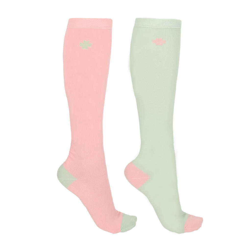 QHP Kniestrümpfe Geschenkbox Lucky Start 2er Pack - multi, Größe 35-38