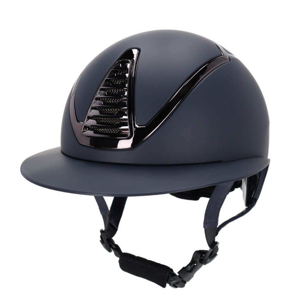 QHP Reithelm Toledo Polovisier - navy, Größe 55-57