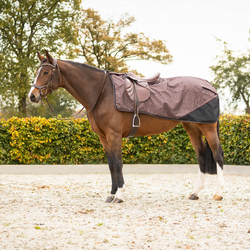 QHP Ausreitdecke 1200D Turnout Collection Fleece - whispering woods, Größe XL