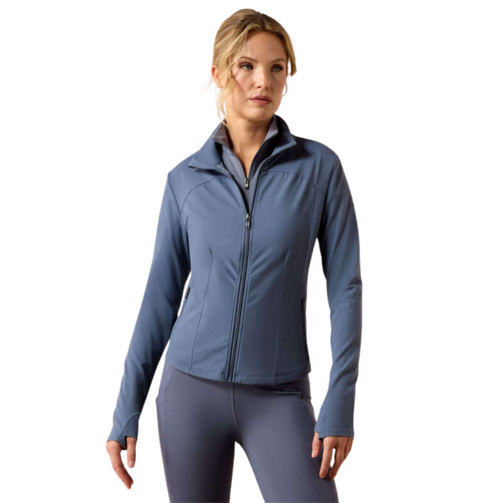 Ariat HW26 Solveil Zip Pullover Damen - grisaille, Größe XL