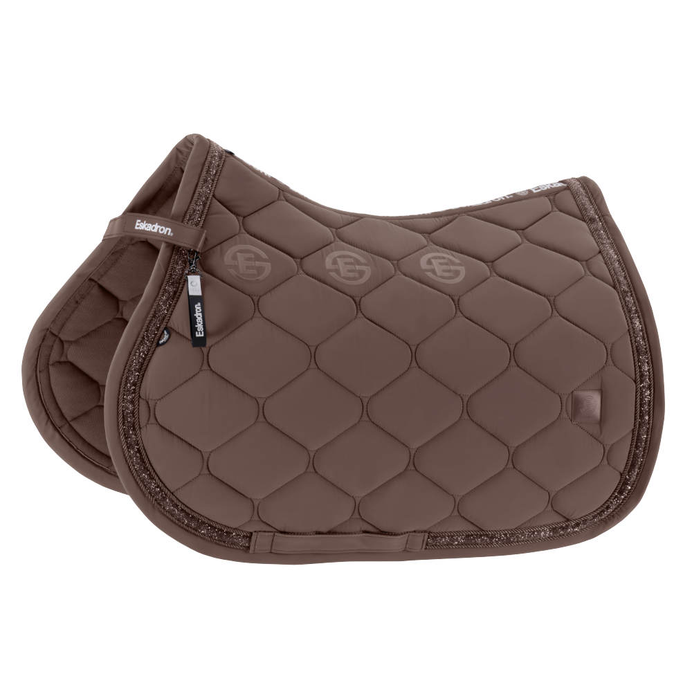 Eskadron Dynamic 26 Schabracke Silk Jewel - powdertaupe, Größe Warmblut Vielseitigkeit