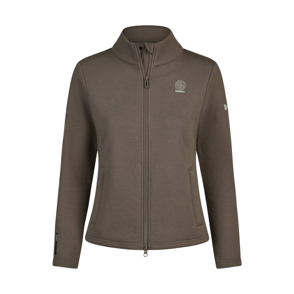 Eskadron Dynamic 26 Zip-Shirt Fleece Damen - powdertaupe, Größe XXL