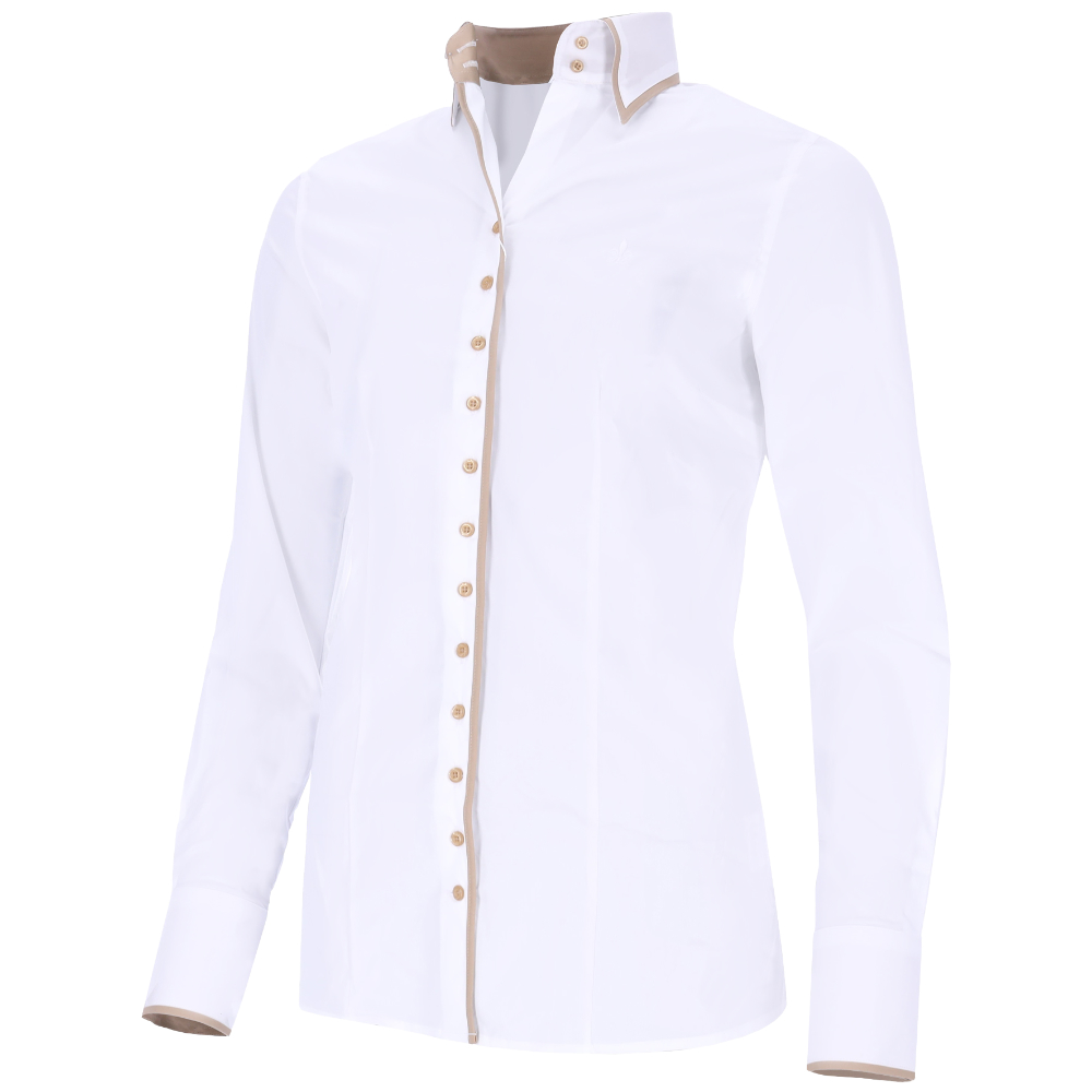 Fior Da Liso Bluse FDL Sara London B Damen - white/beige, Größe 42