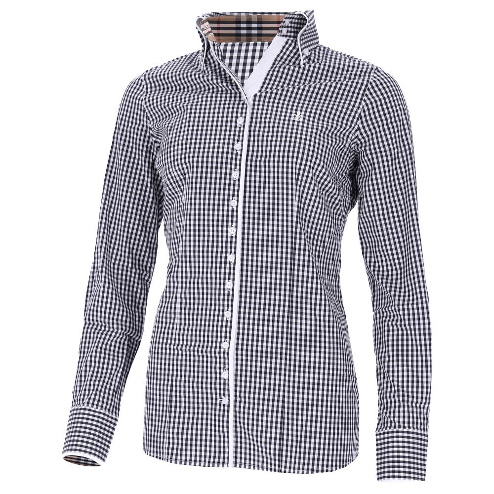 Fior Da Liso Bluse FDL Eleonora London B Damen - white/black, Größe 48