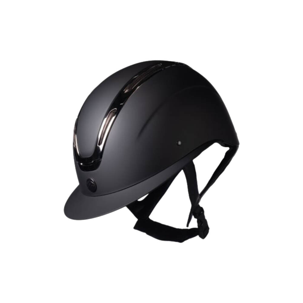 HKM Reithelm Kaida - schwarz/silber, Größe S (52-54 cm)