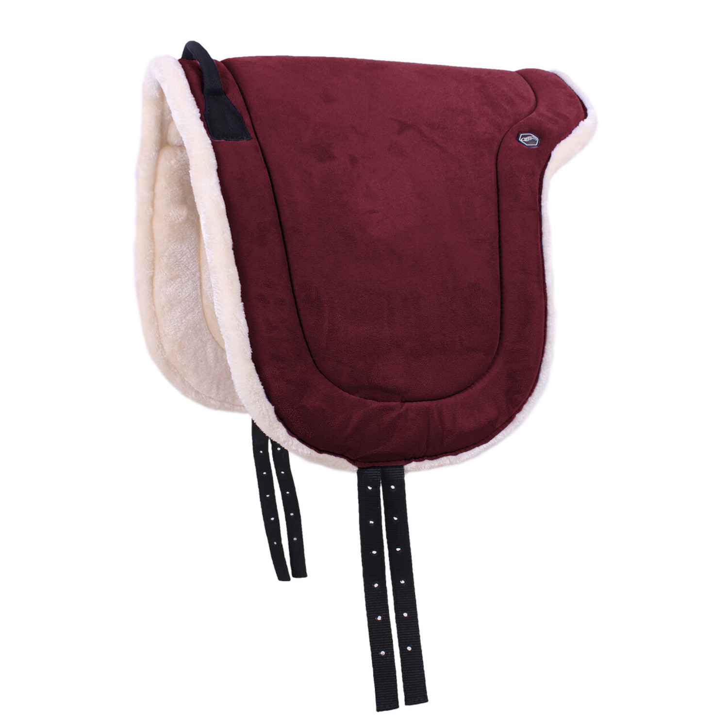 QHP Bareback Pad Sattelkissen - burgundy, Größe WB