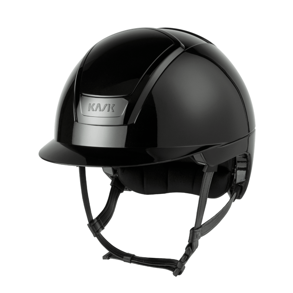 KASK NEMESI SHINE Reithelm - black, Größe 54