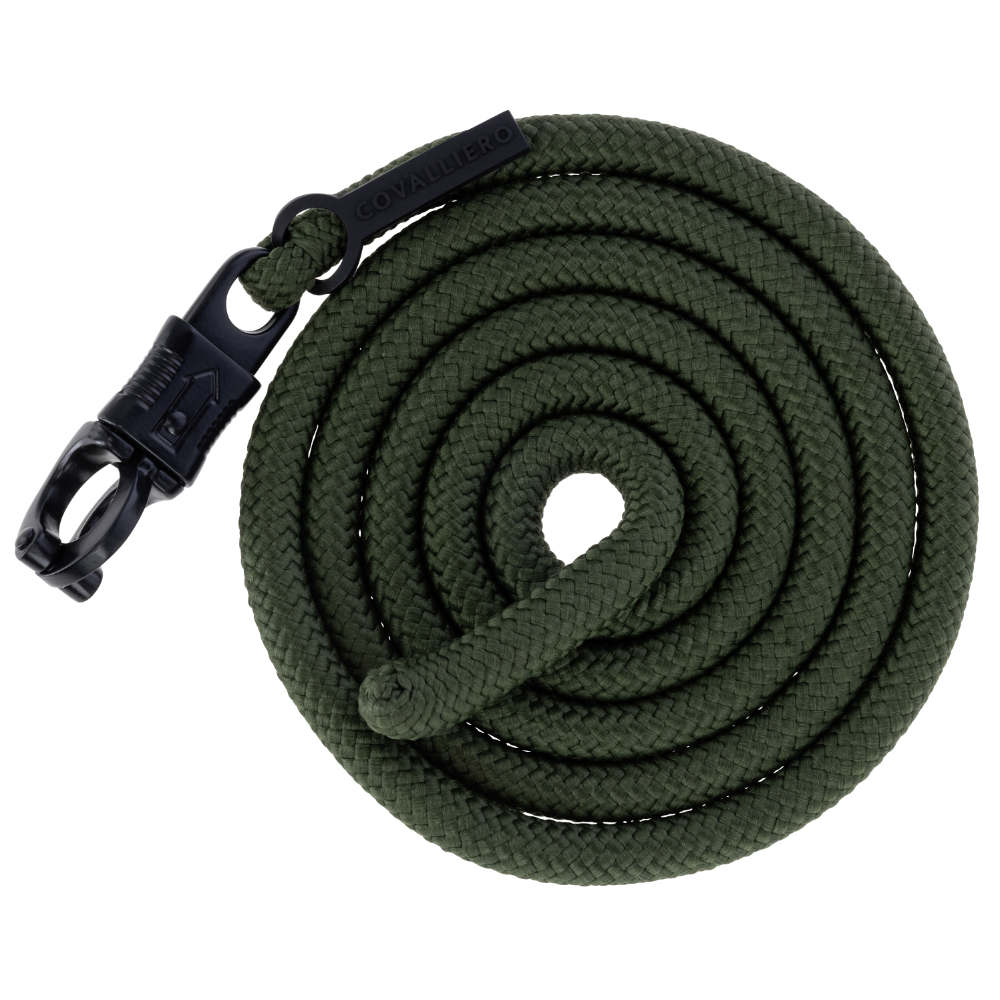 Covalliero Führstrick mit Panikhaken HW 2026 - forest green
