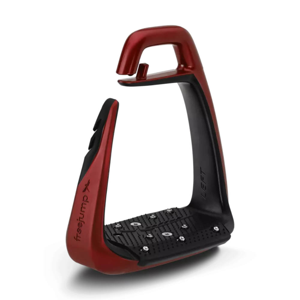 Freejump Soft Up Classic+ Steigbügel - schwarz/pearl red
