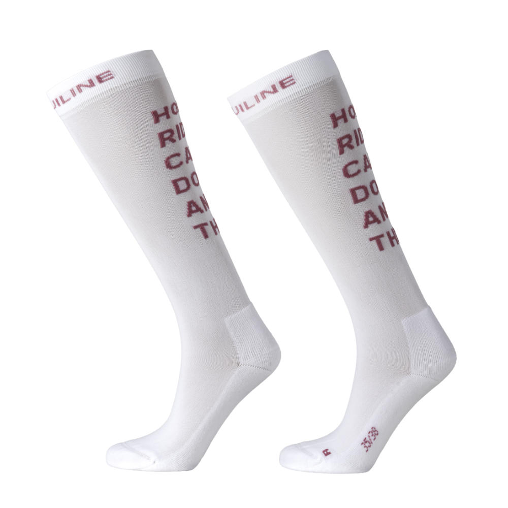 Equiline EQGOL Reitsocken Kinder - white, Größe 27/30
