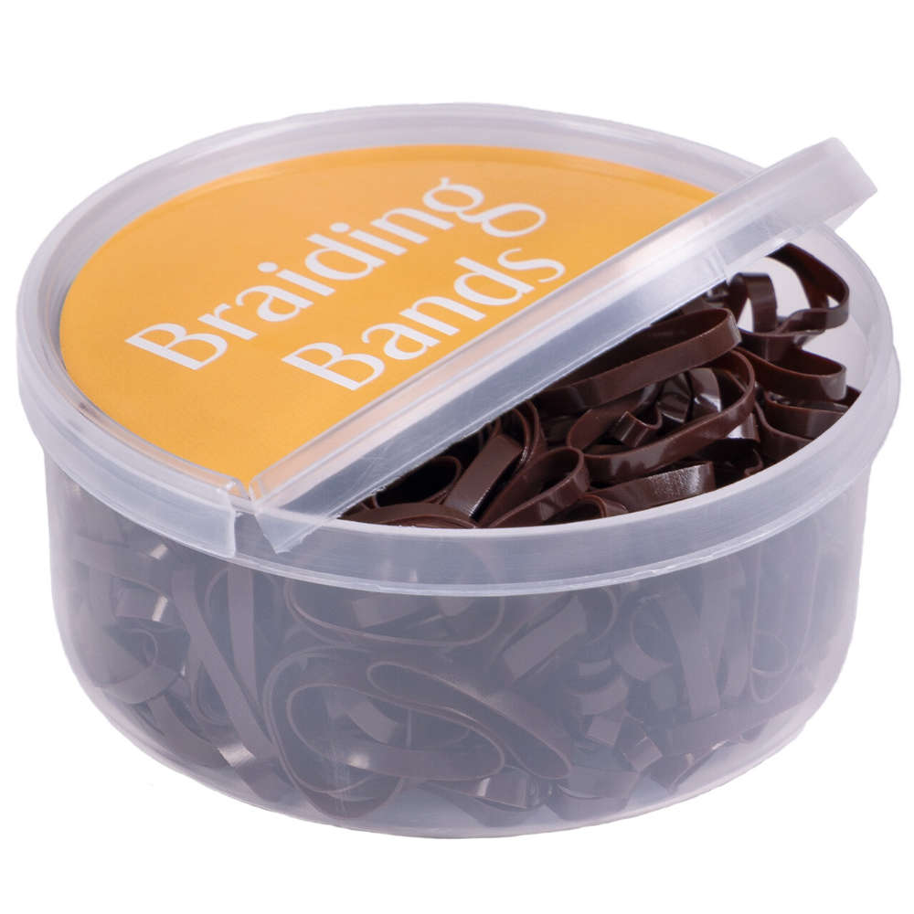 QHP Mähnengummibox - braun, Größe 50g