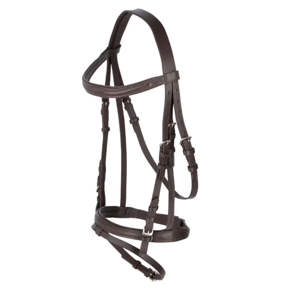 Covalliero Trensenzaum Standard Leder - brown, Größe Shetty