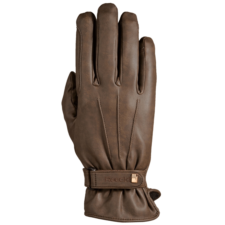Roeckl Weymouth Reithandschuh Winter - mokka antik, Größe 10½