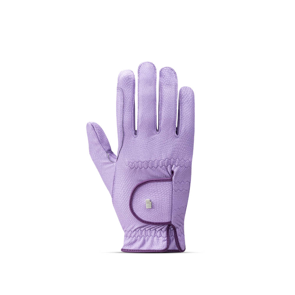 Roeckl LONA Light & Grip Reithandschuh - viola, Größe 7.5