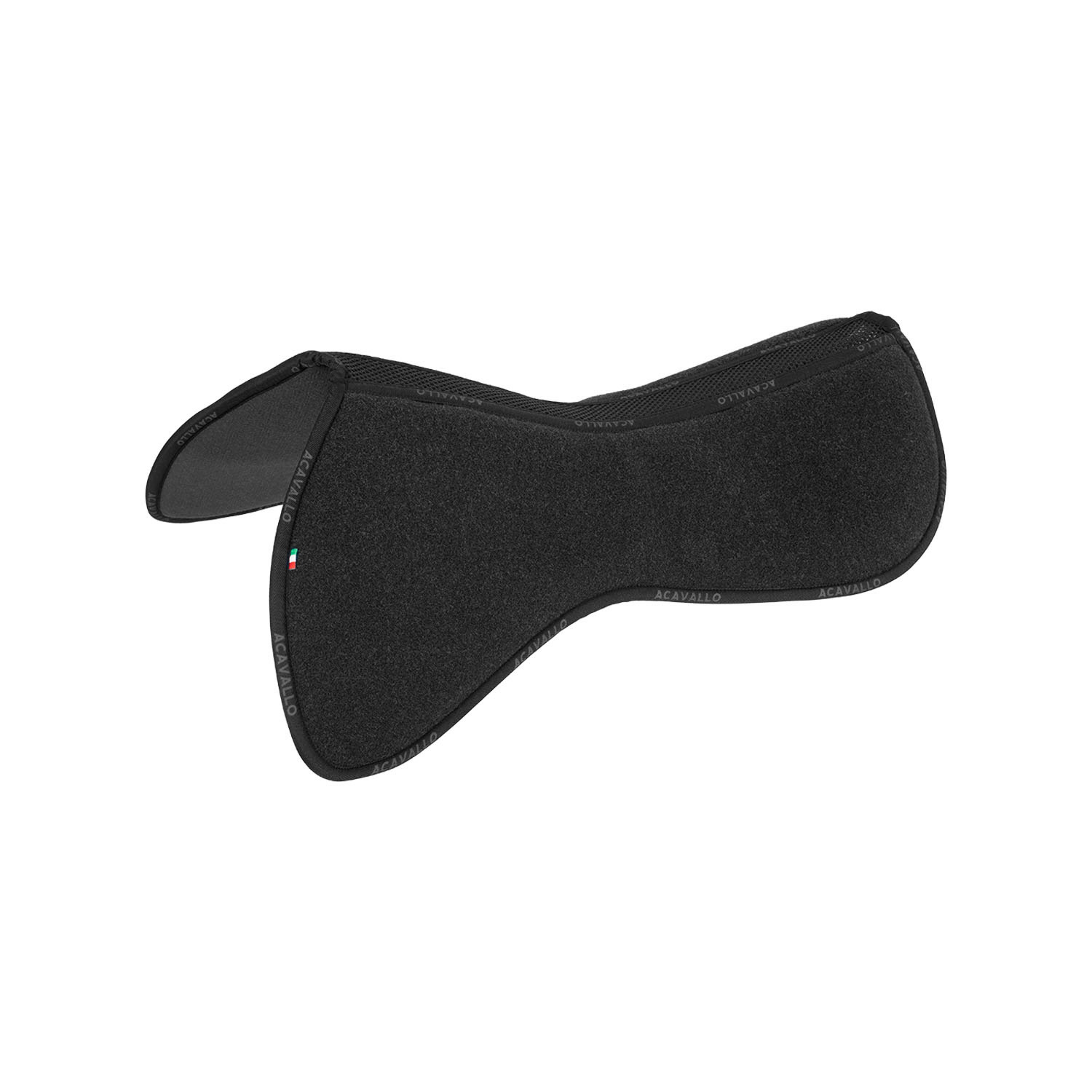 Acavallo Wirbelkanalfreies Memory Foam 1/2 Pad C.C. Filz Jump - schwarz, Größe M