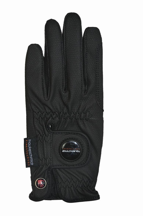 haukeschmidt Nordic Dream Kunstlederhandschuh Winter - schwarz, Größe 6