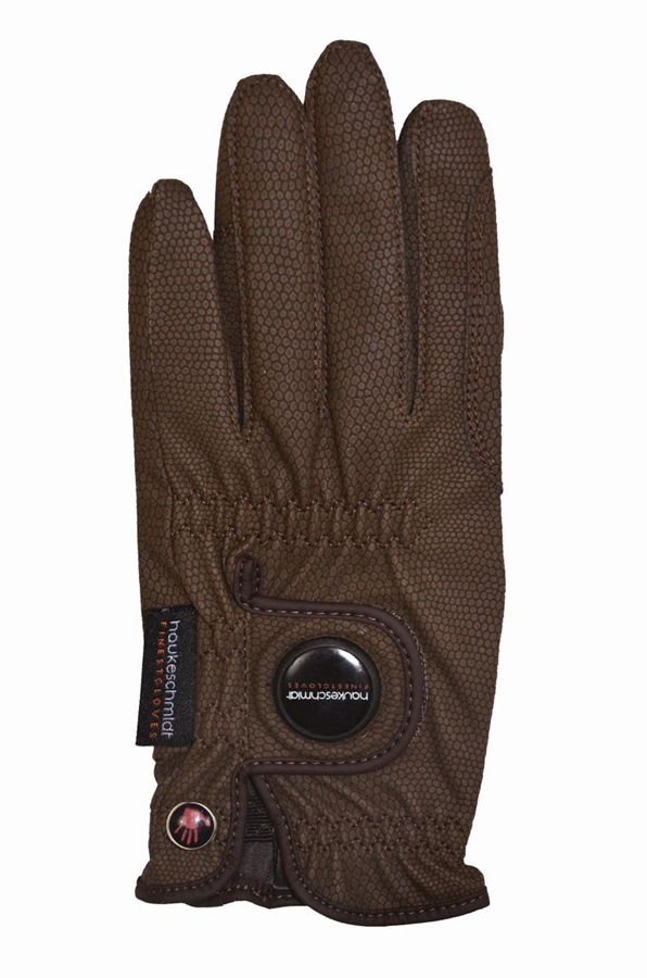 haukeschmidt Nordic Dream Kunstlederhandschuh Winter - mokka, Größe 8.5