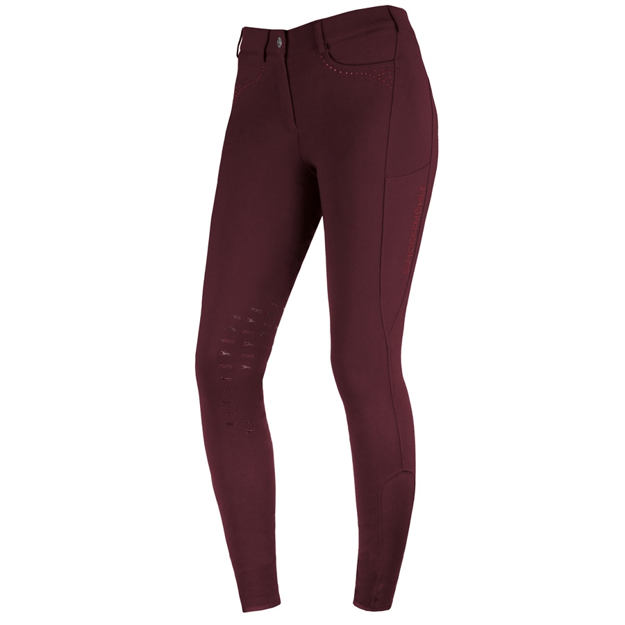 Schockemöhle Venus Kniegrip Reithose Damen - cassis, Größe 46