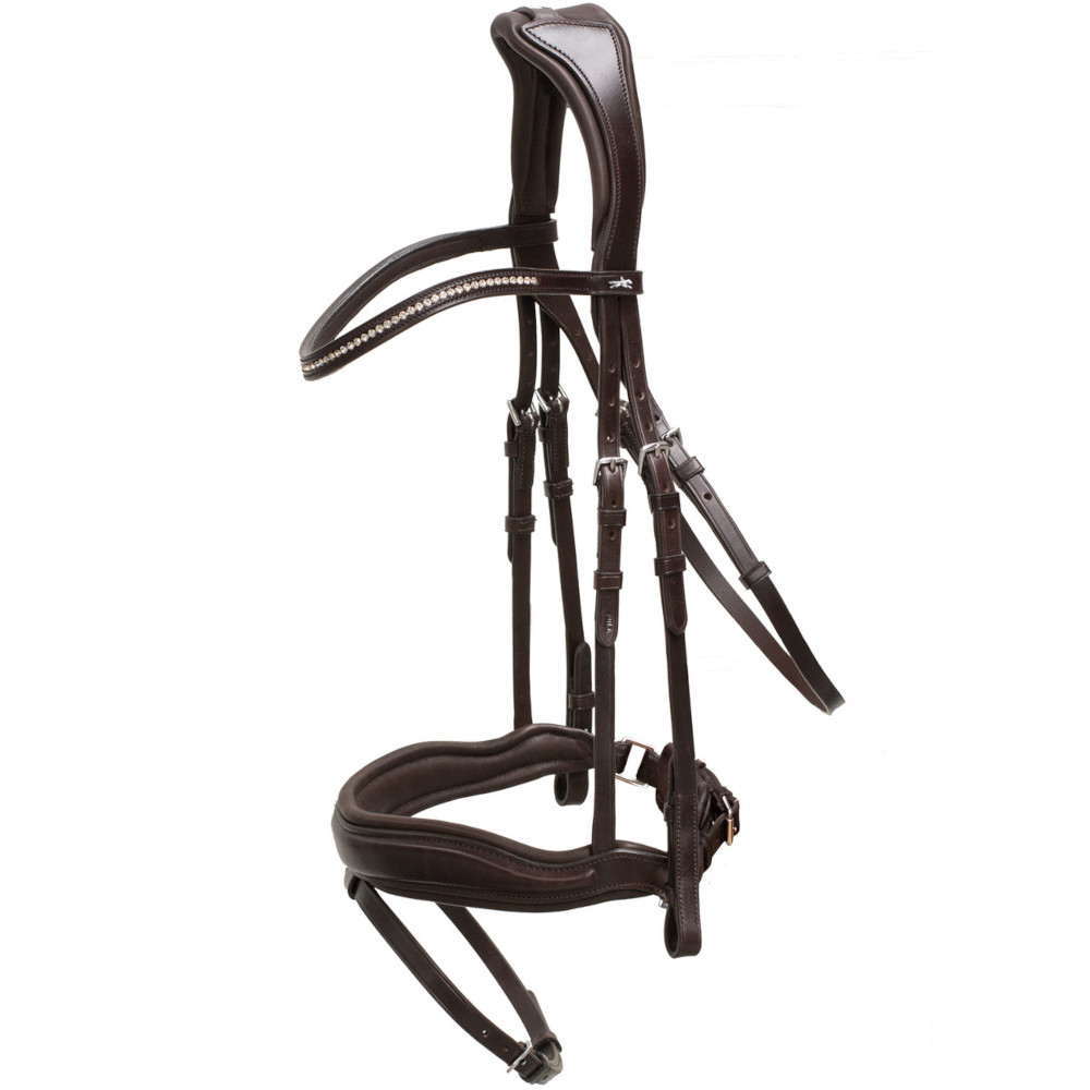 Schockemöhle Trense Premium Sports Stanford - espresso, Größe WB