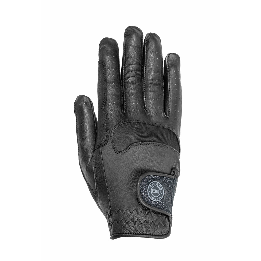 RSL Paris Ziegen-Nappa Reithandschuh unisex - schwarz, Größe 8.5