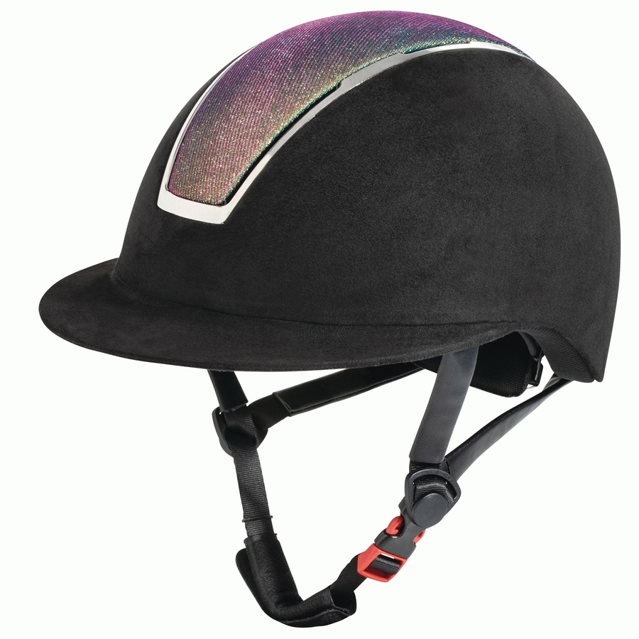 USG Comfort Rainbow Reithelm - schwarz, Größe L(58-60)