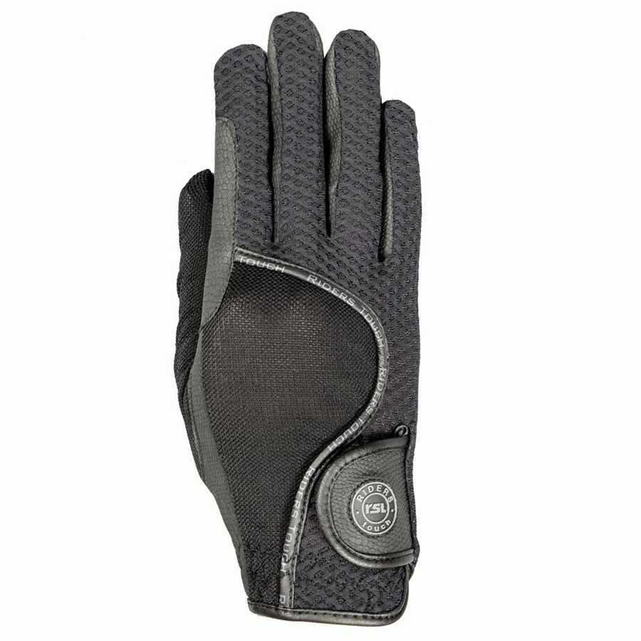 RSL London Reithandschuh unisex - schwarz, Größe M