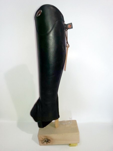 DeNiro Chap GHETTA black Softleder - schwarz, Größe XSM