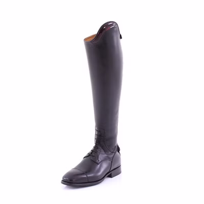 DeNiro Lederreitstiefel Novello Burgundy + Flag
