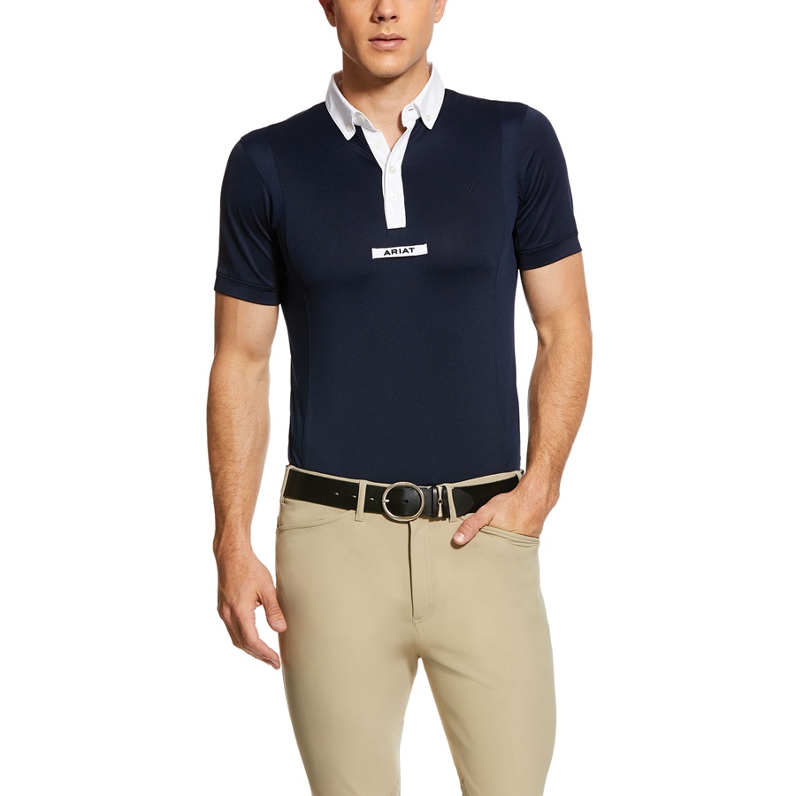 Ariat TEK Turniershirt Herren - navy, Größe M