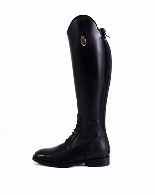 DeNiro Soft Glattleder Reitstiefel schwarz