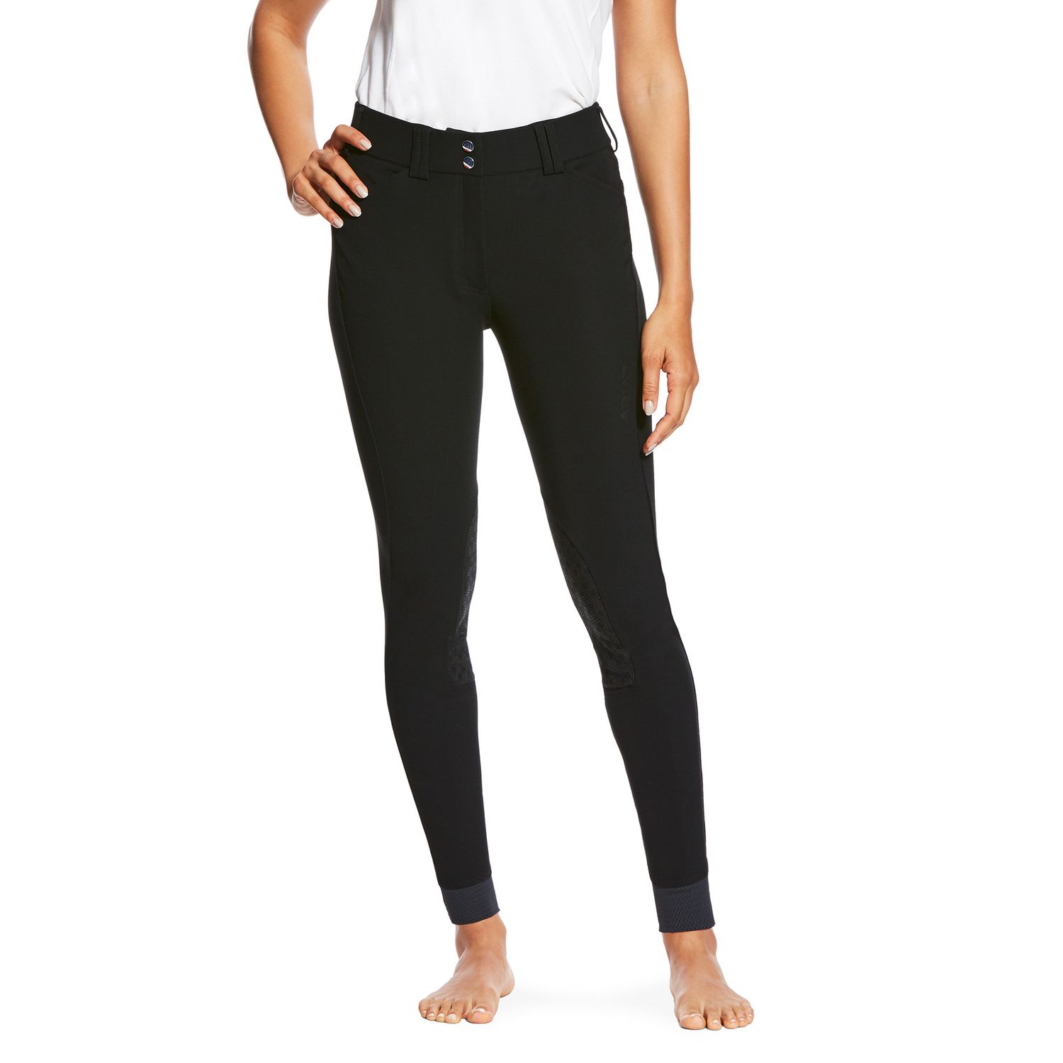 Ariat Tri Factor Knee Grip Reithose Damen - black, Größe 40