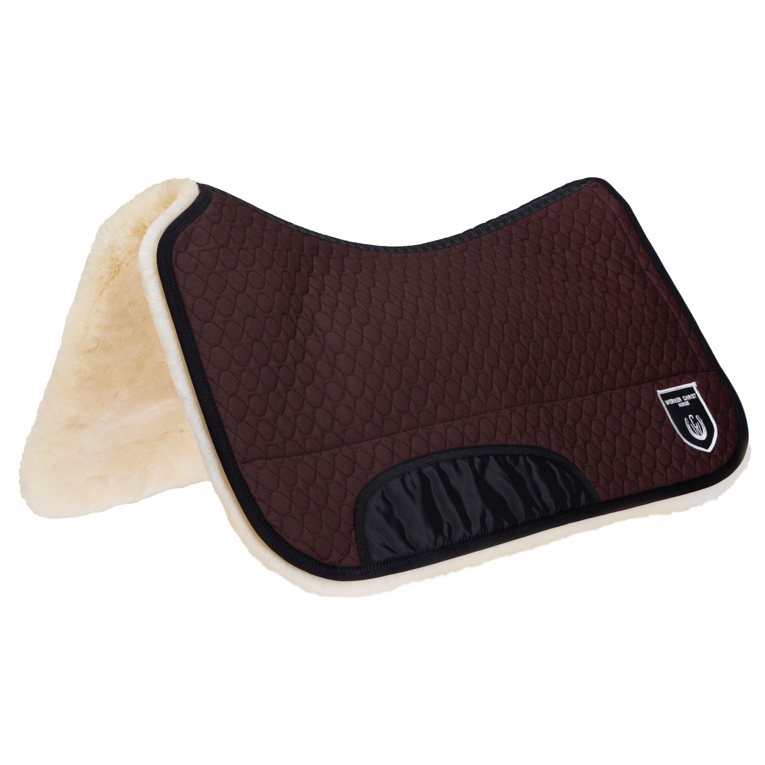 CHRIST Westernpad 30 m Wollhöhe - braun/natur, Größe 70x75