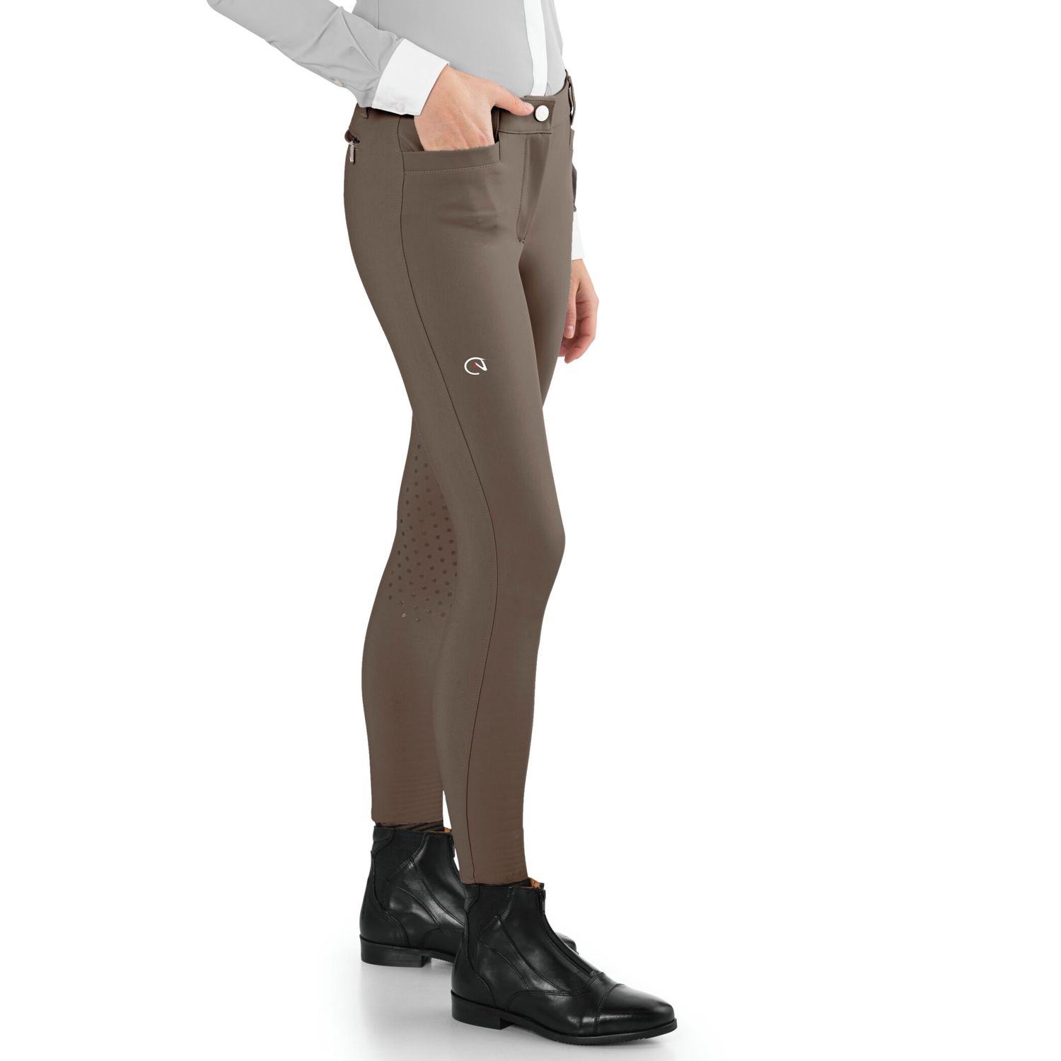 EGO7 Jumping EJ Kniegrip Reithose Damen - turtledove, Größe 32