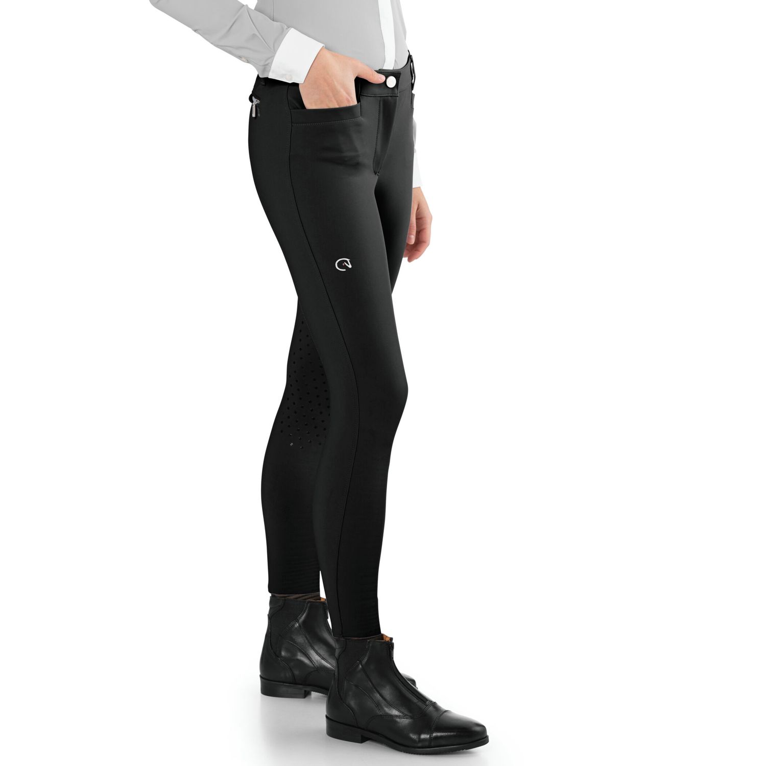 EGO7 Jumping EJ Kniegrip Reithose Damen - schwarz, Größe 36