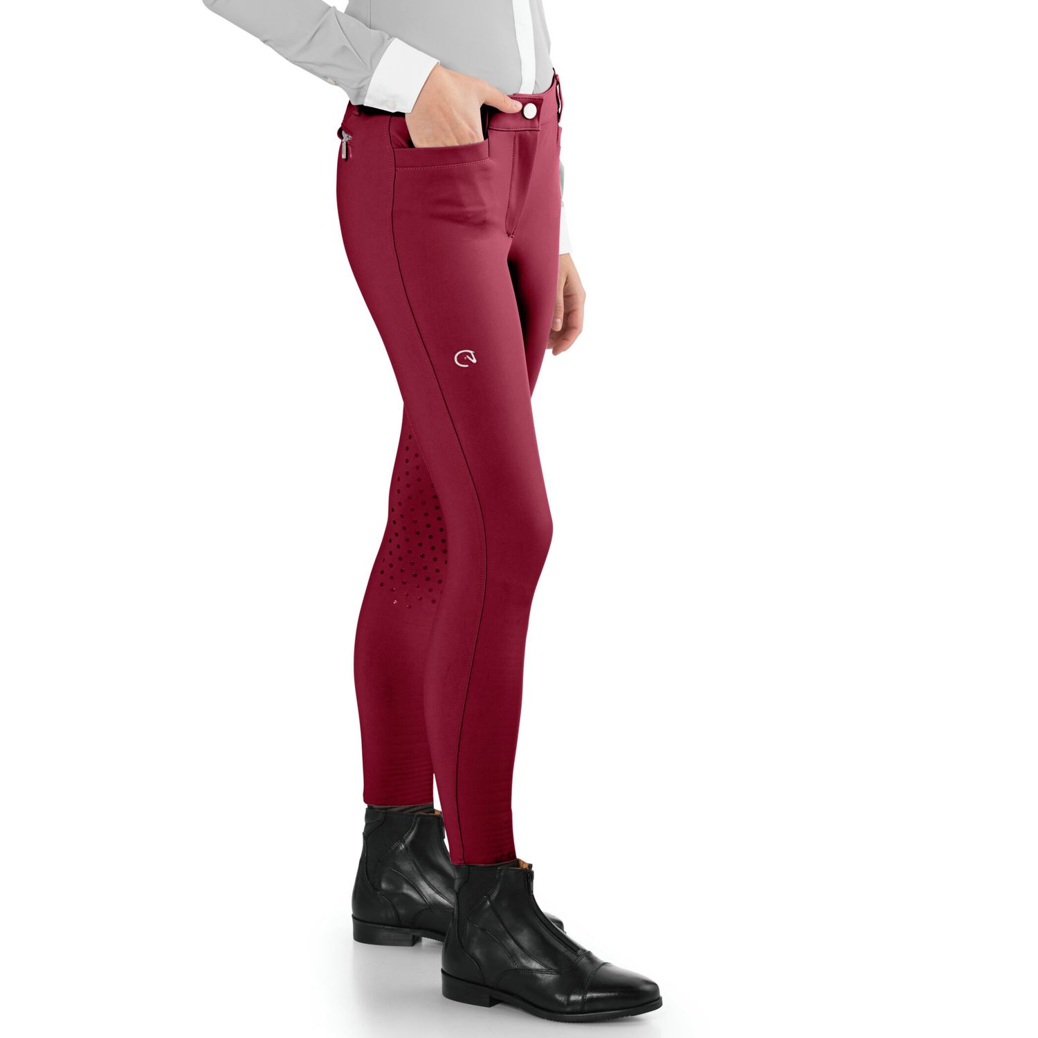 EGO7 Jumping EJ Kniegrip Reithose Damen - raspberry, Größe 36