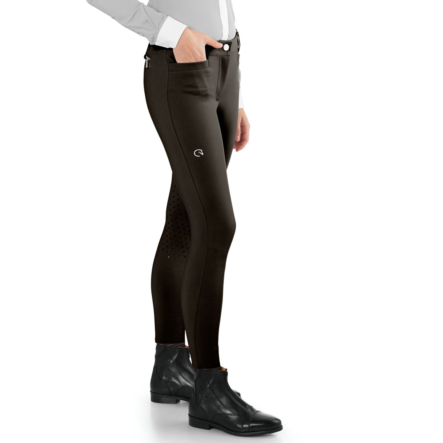 EGO7 Jumping EJ Kniegrip Reithose Damen - chocolate, Größe 36