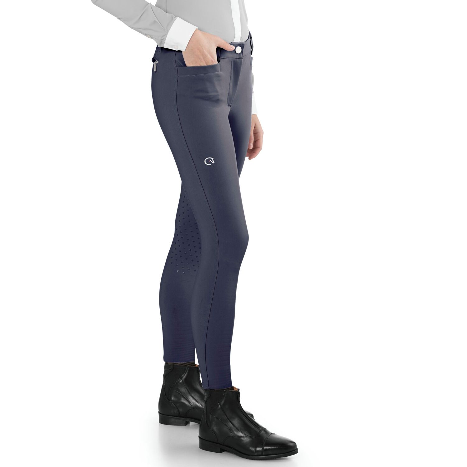 EGO7 Jumping EJ Kniegrip Reithose Damen - violet grey, Größe 36