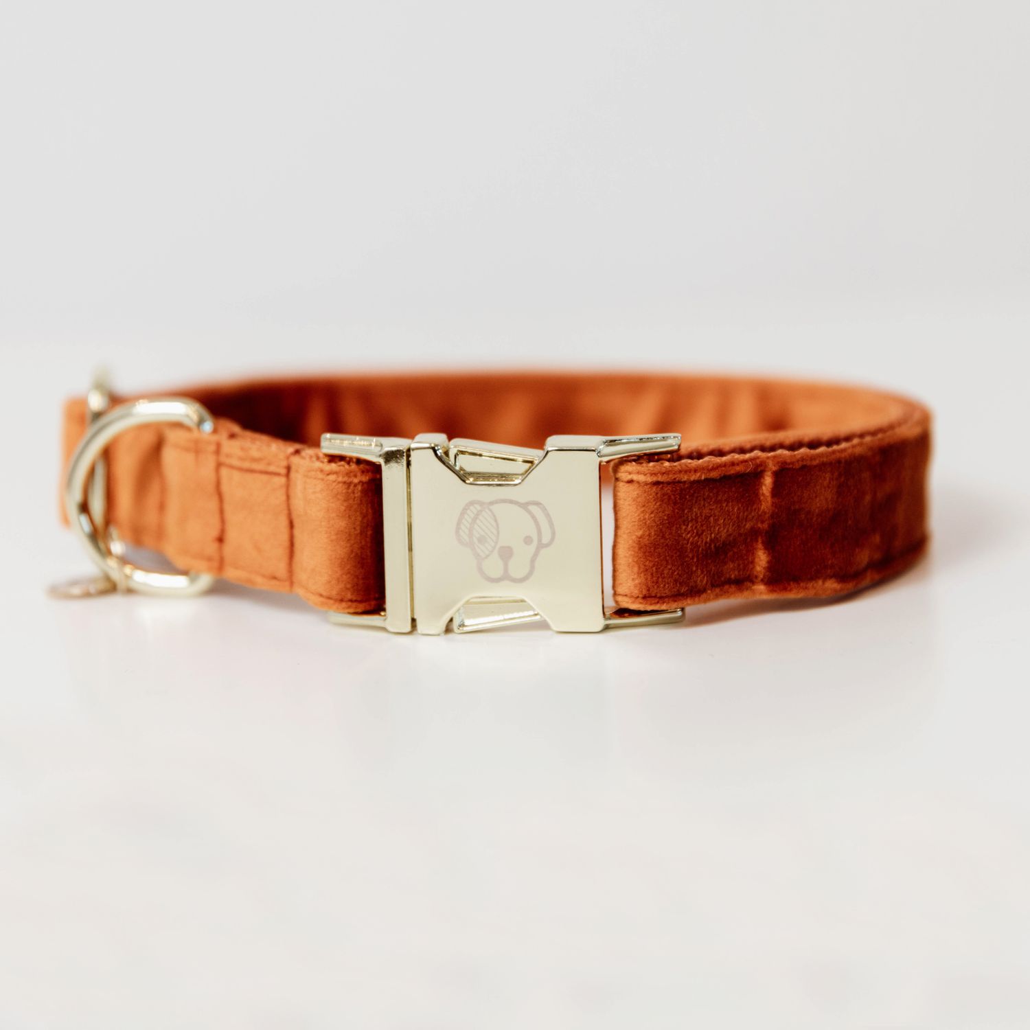 Kentucky Dogwear Velvet Dog Collar Hundehalsband - orange, Größe XXS