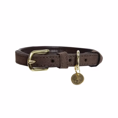 Kentucky Dogwear Leather Velvet Dog Collar Hundehalsband